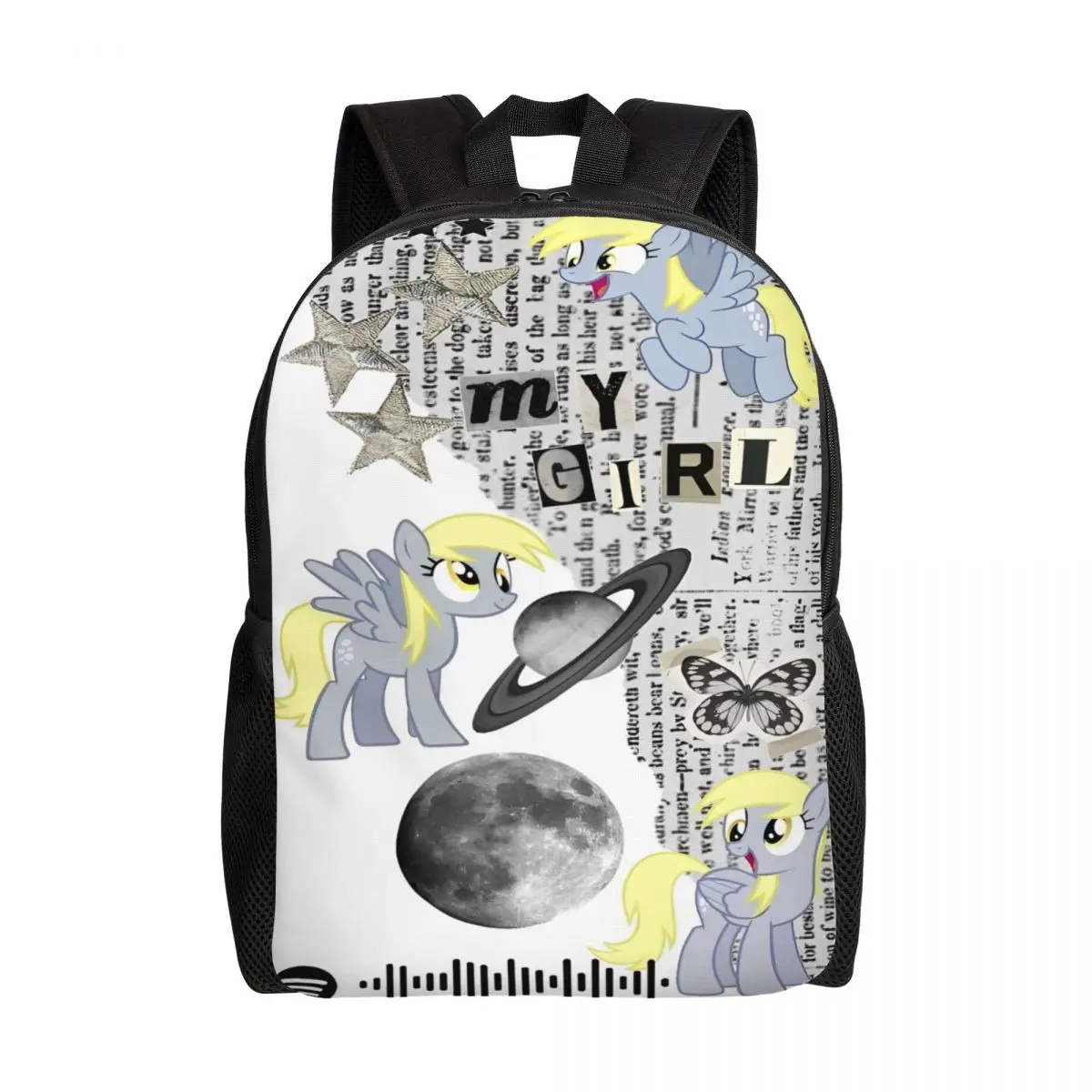 

Kid's My Little Pony Cartoon Backpack Preschool Kindergarten School Bags for Boys and Girls