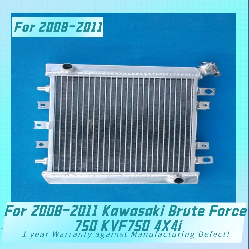 

New Aluminum Radiator For 2008-2011 Kawasaki Brute Force 750 KVF750 4X4i Cooler Cooling Coolant 2008 2009 2010 2011