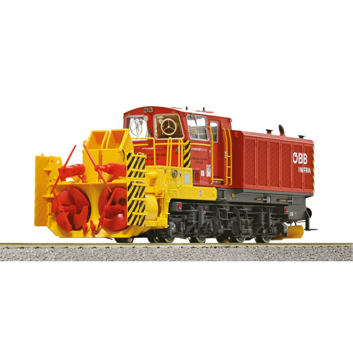 ROCO HO 1/87 Train Model 71002 Austrian Sixth Generation Snowblower DCC Digital Sound Effect Obb Rail Car Train Model Toy