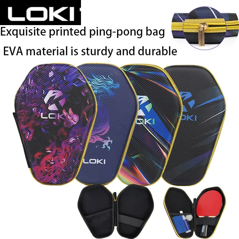 

LOKI Ping Pong Racket Cover Sports Specific Racket Bag Hard Shell Storage Gourd Shaped Protective Cover Table Tennis Case