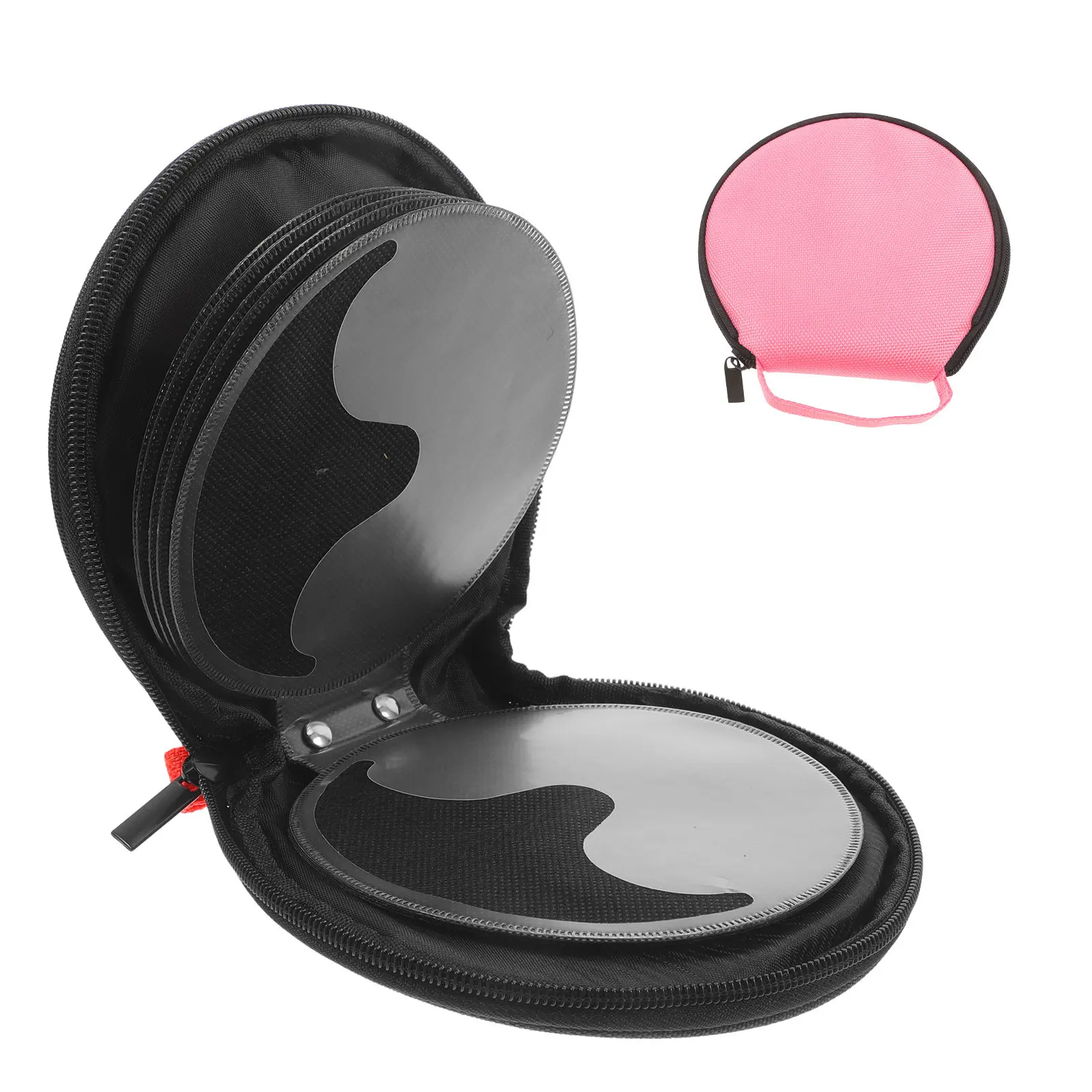 Round Storage Case Oxford Cloth Portable Large Capacity Protective Media Organizer for Car Mount Home Travel Dvds
