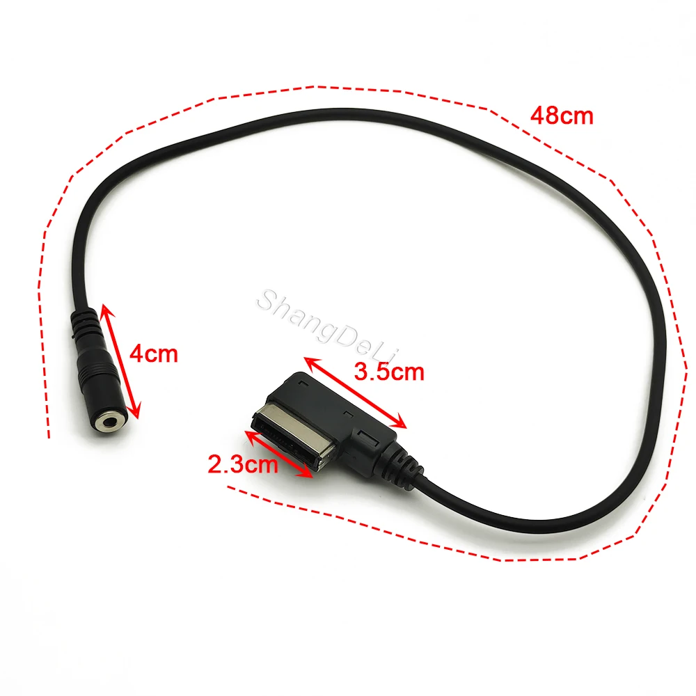 Plug and Play AMI Media AUX Audio Cable Auto Media Interface Adapter Fit for AUDI A3 A4 A5 A6 Q5 Q7