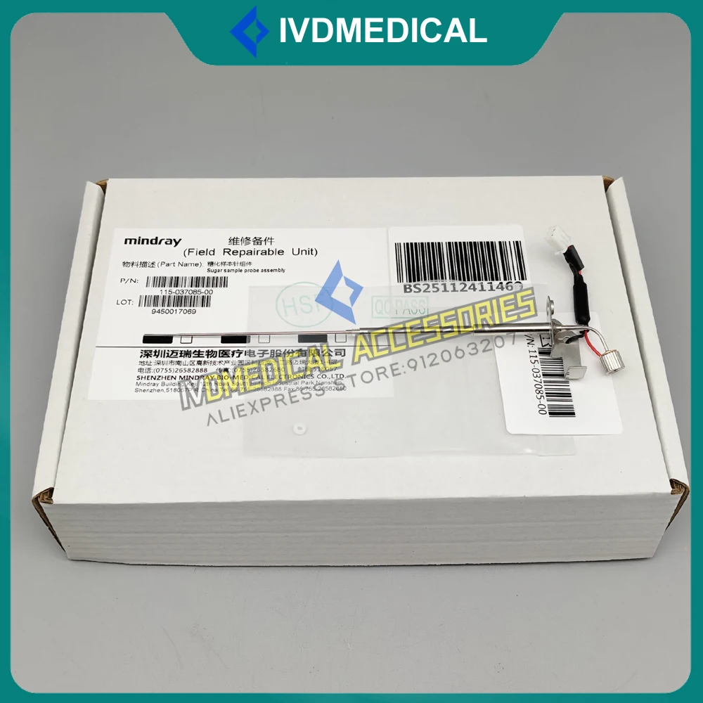 

Original Mindray BS240 BS-240 BS240E BS-240E BS240Pro BS-240Pro 115-037085-00 Sugar Sample Probe Needle Assembly Mindray BS240