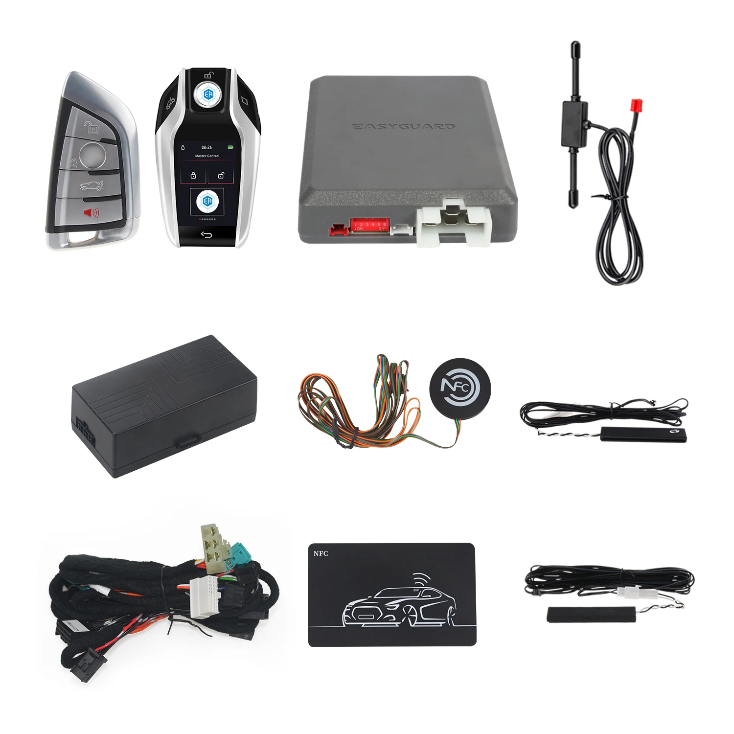 Smart Key Keyless Entry System Plug And Play Fit For BMW 1.2.3 5.6.7 Series, E Body, F Body CAN BUS Pke Car Alarm Remote Starter