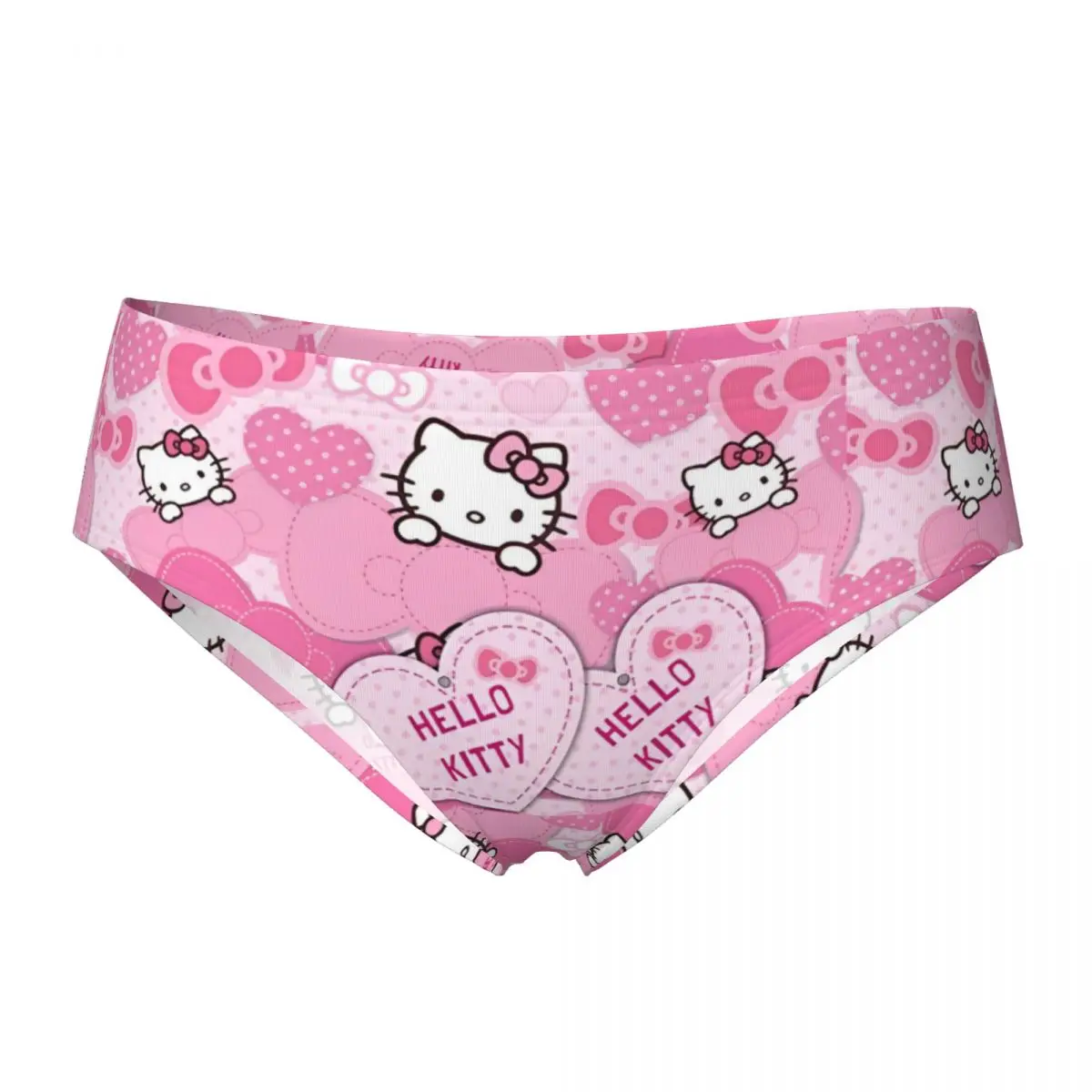 

Розовые женские трусы с героями мультфильмов «Hello Kitty», нижнее белье, забавные мягкие трусы для женщин