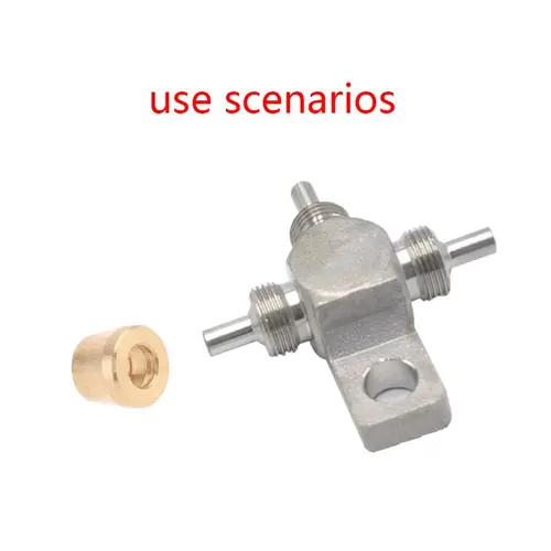 Imagen 2 del producto Insertos de oliva duraderos, Conector de manguera de extremo de manguera AN3, ajuste de Metal para sistema de frenos, herramientas de modificación de motocicleta, 50 piezas/10 piezas/5/1Pc