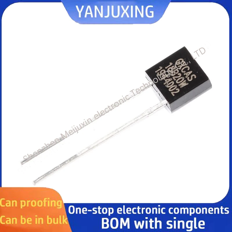 5 STKS/PARTIJ GX18B20W 18B20W TO-92-2 Programmeerbare resolutie enkele bus temperatuursensor chip ± 0.4 ℃