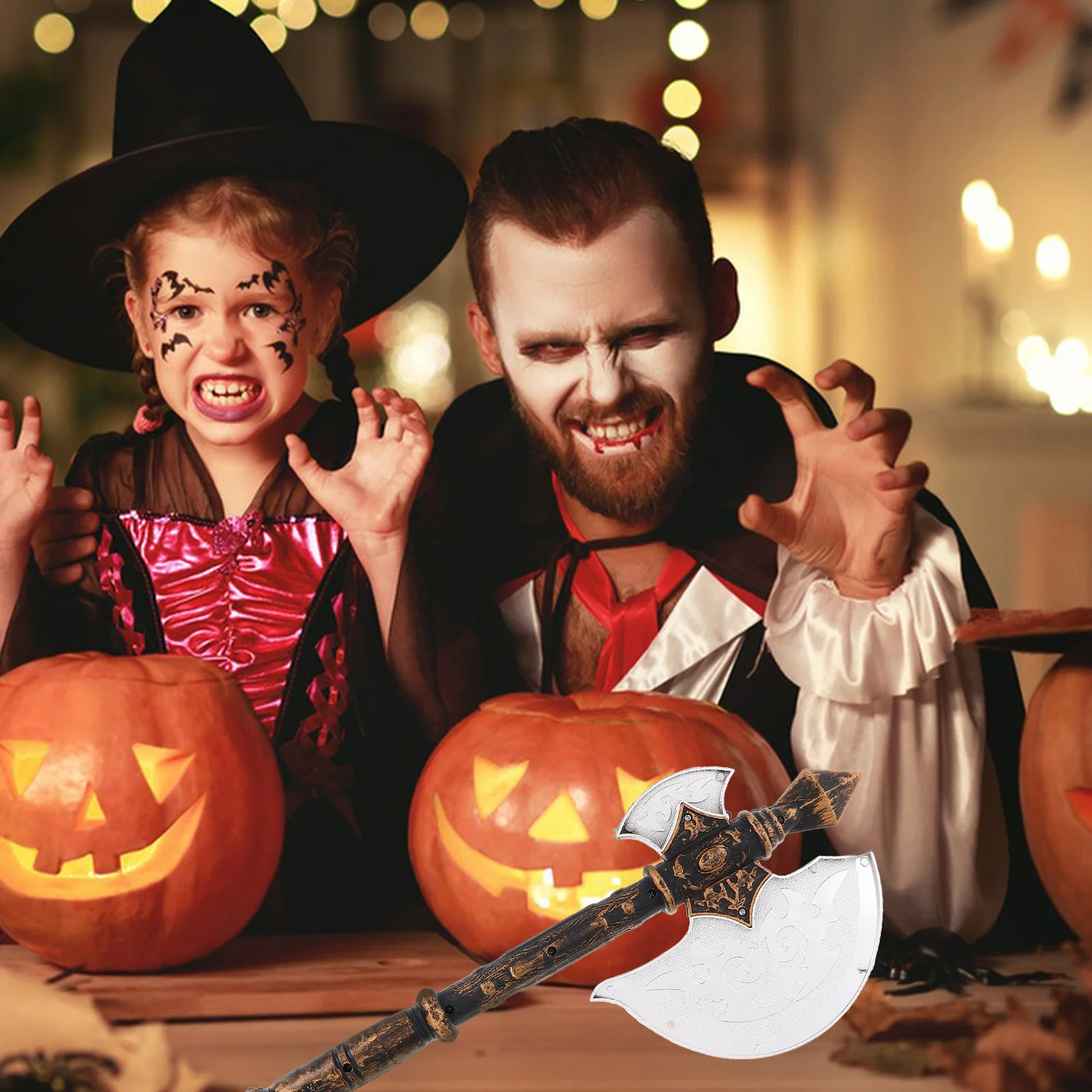 المروحية البلاستيكية المرحلة الفأس الدعامة نابض بالحياة لمجموعة الدعائم المسرحية هالوين زي ملحق الدعامة البلاستيكية