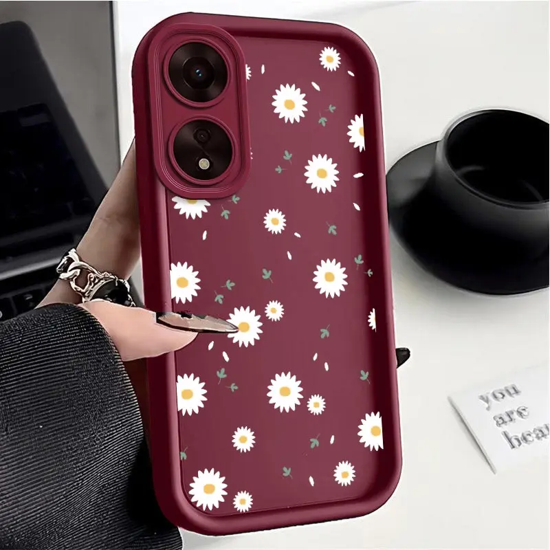 A78 Fallen Flowers New Sky Eye Phone Case For OPPO A78 A79 A83 A93 A94 A73 A54 A74 A98 A95 A77 A57 A58 A93S A1Pro A55 A1 Cover