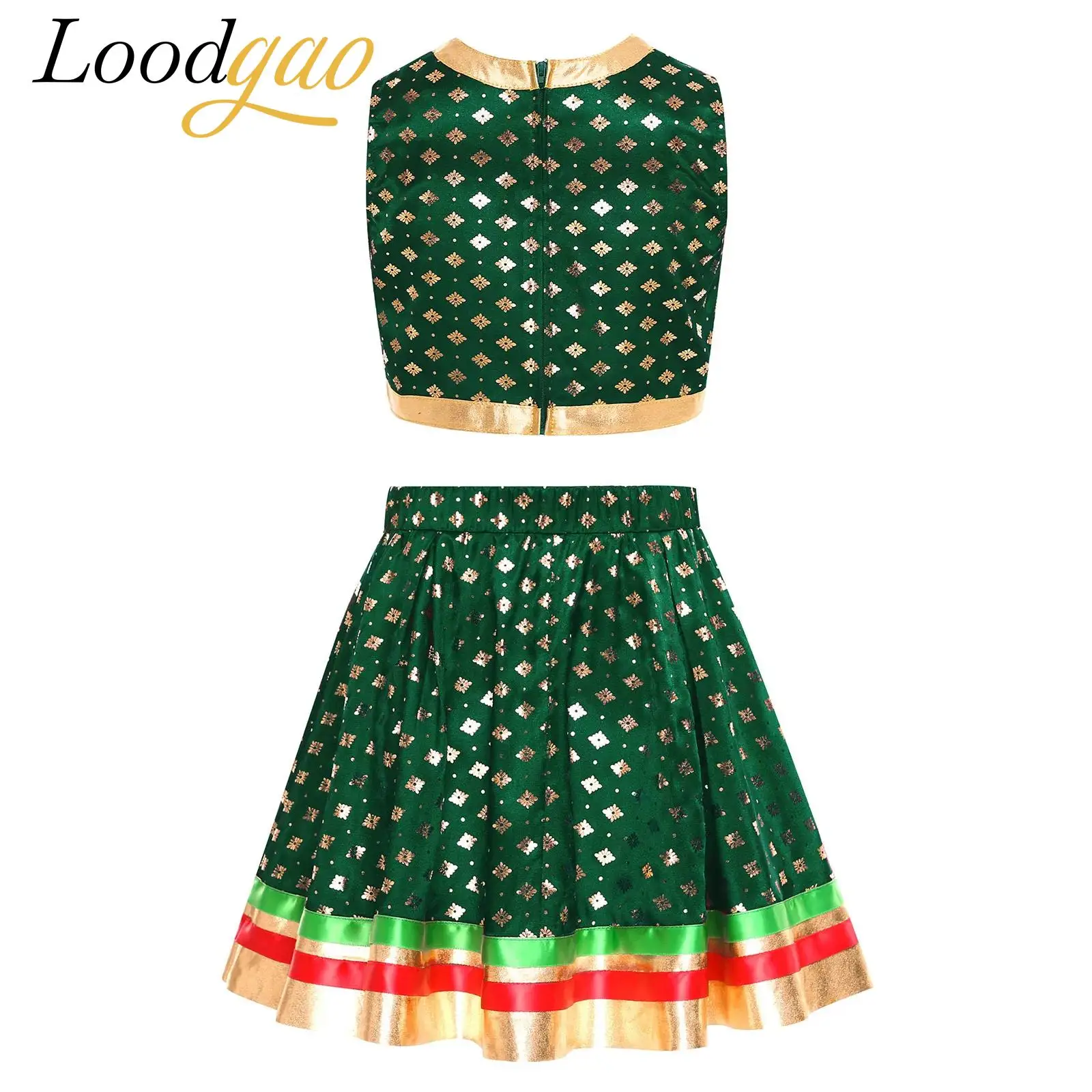 Disfraz de princesa para niñas, traje festivo de vacaciones, Cosplay, danza India Oriental, actuación, traje de danza del vientre Lehenga Choli