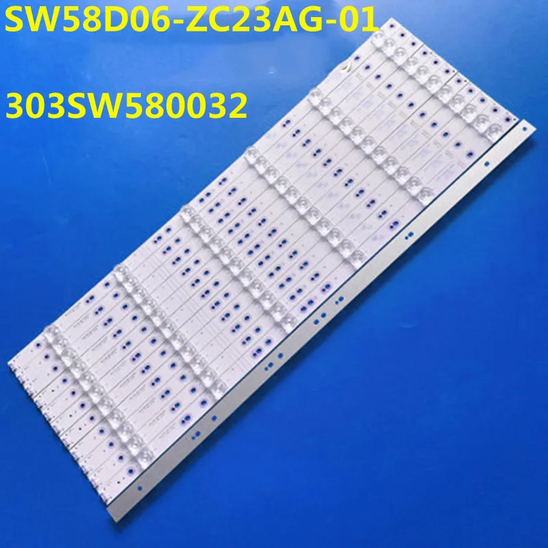 

12PCS LED Backlight Strip SW58D06-ZC23AG-01 303SW580032 58G6 58H7 CRH-A583535060161IREV1.0SY 58G6 5800-W58004-0P00