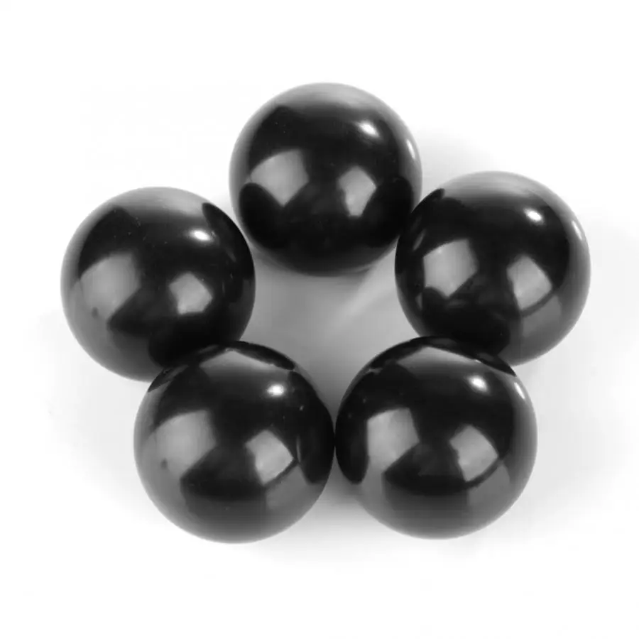 5Pcs Black Round Ball Bakelite Lever Knob M8/M6 Machine Tool Replacement