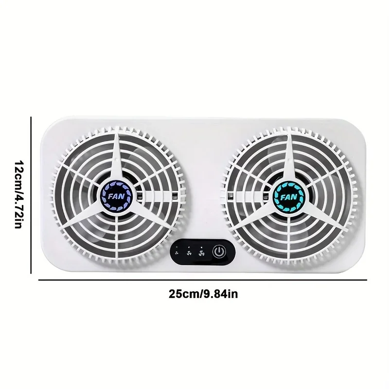 مروحة عادم السيارة مع USB ، المبرد الجديد ، توفير الطاقة ، المبرد ، مبرد السيارة ، جهاز تهوية النوافذ ، إزالة الروائح الكريهة