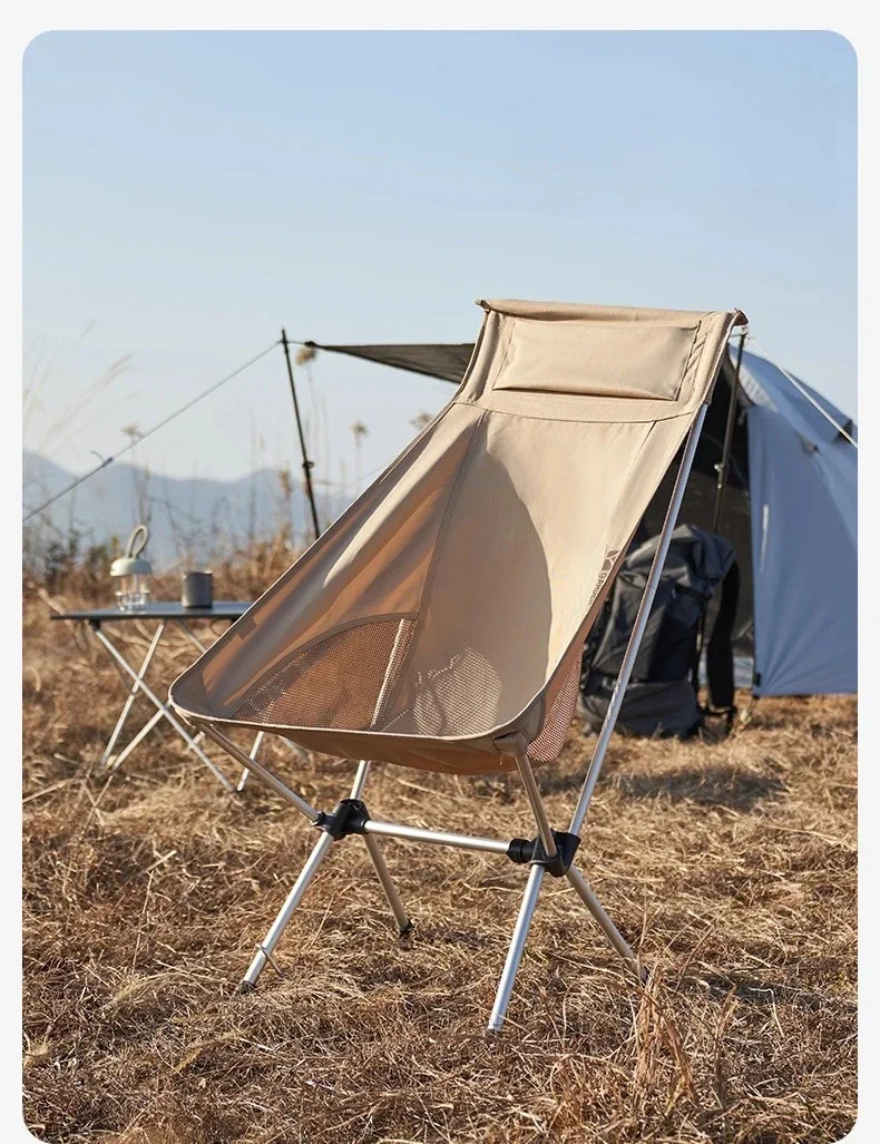 Y1 Outdoor Folding Aluminum Alloy Ultra-Light Portable Fishing Director Chair Beach Camping High Back Chair