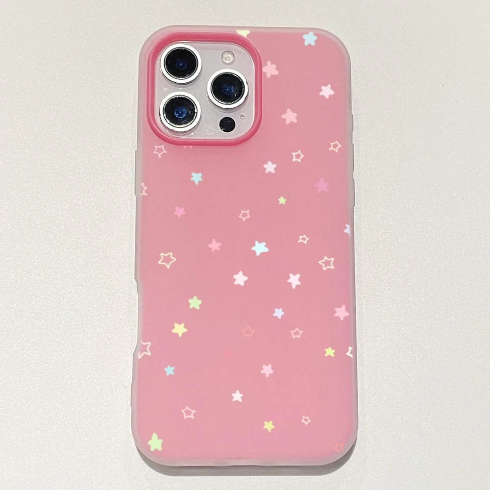 Niedliche Bunte Sternenhülle für Samsung Galaxy S26 S25 S24 S23 Ultra A57 A37 A56 A55 A54 A53 A17 5G A36 A35 A34 S21FE S22 Plus Cover – Detail 9