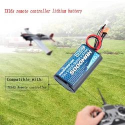 2S 7.4V 5000mah 37wh Li-Ion Battery RadioMaster TX16S TRemote Control Transmitter JST-XH and XT30 Plug Large Endurance