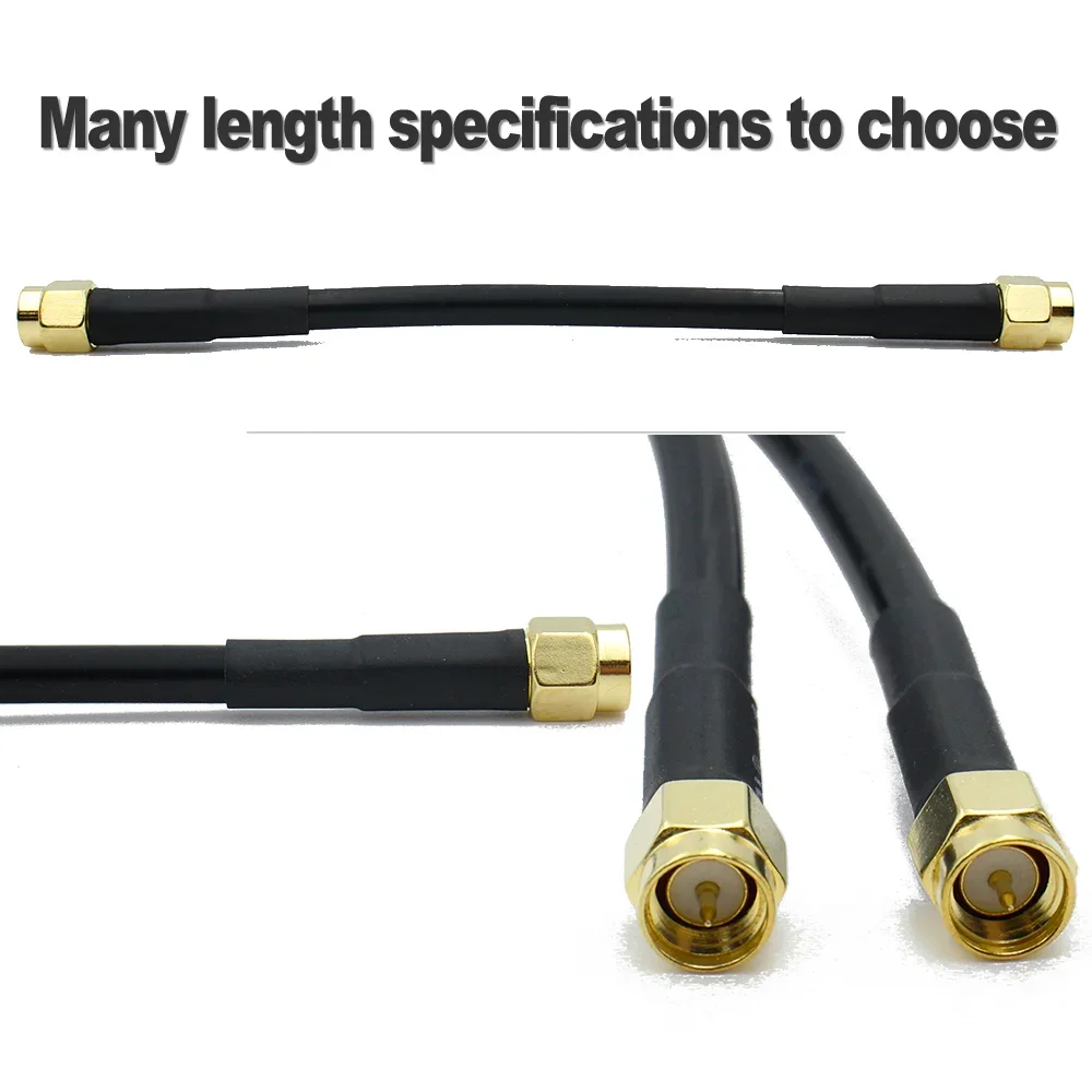 SMA to SMA Cable Male to Male extension jumper RG58 my SMA Antenna cable Pigtail male Adapter Cable For WIFI 3G 4G GSM Antenna