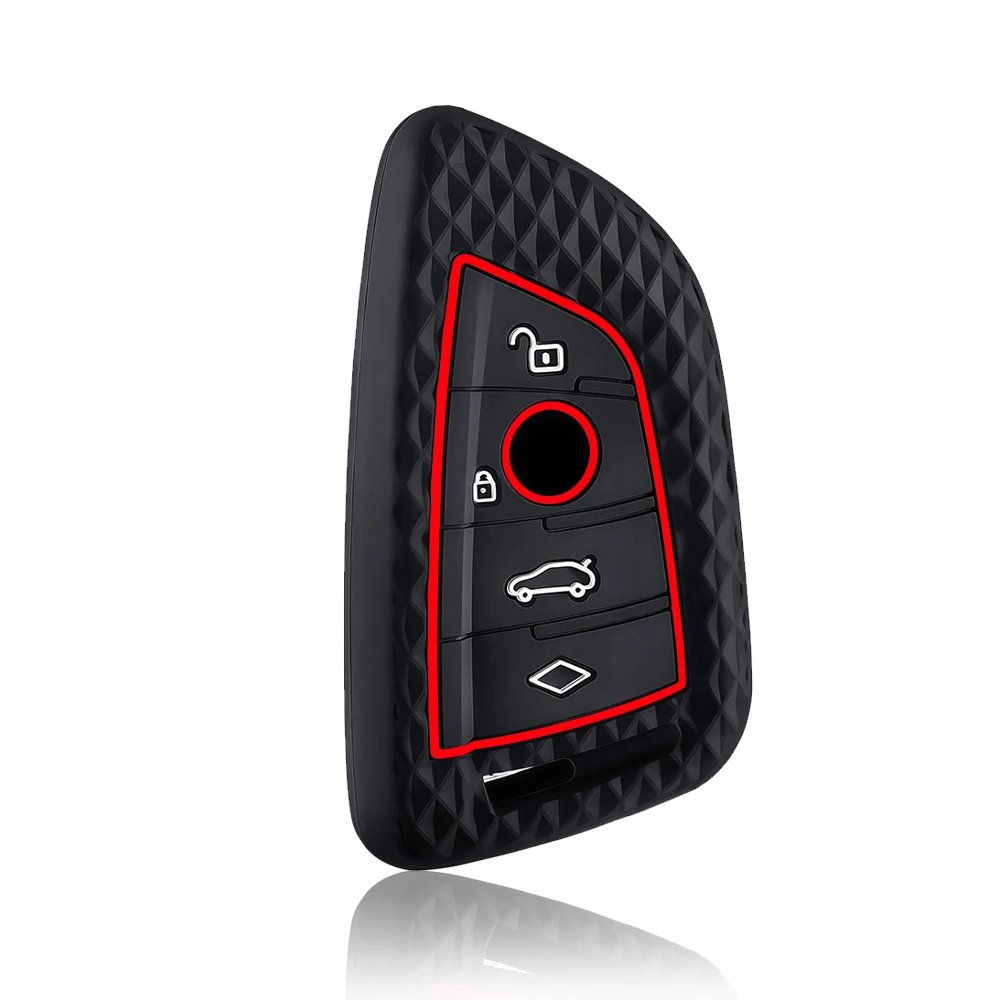 سيليكون حافظة مفتاح السيارة غطاء لسيارات BMW 1 2 3 4 5 6 7 سلسلة X1 X3 X4 X5 X6 X7 F20 G20 G30 G05 G11 F15 F16 G01 G02 F48