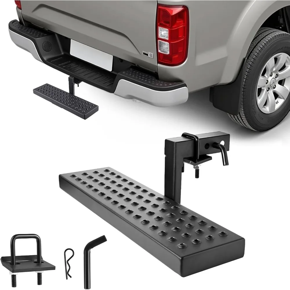 

Universal 2 Inch Receiver Hitch Step with 350 LBS Capacity, Non-Slip Design for Trucks and SUVs