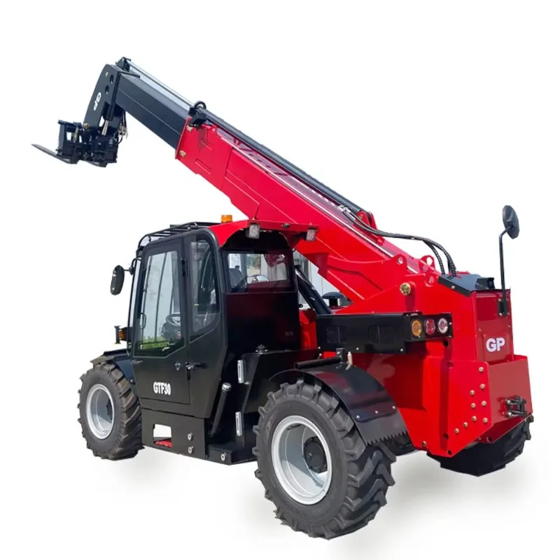 Customized 85 HP EPA Diesel Engine Telescopic Handler With 13 Metre Boom Heave 4ton Load Telescopic Forklift 4WD Telehand