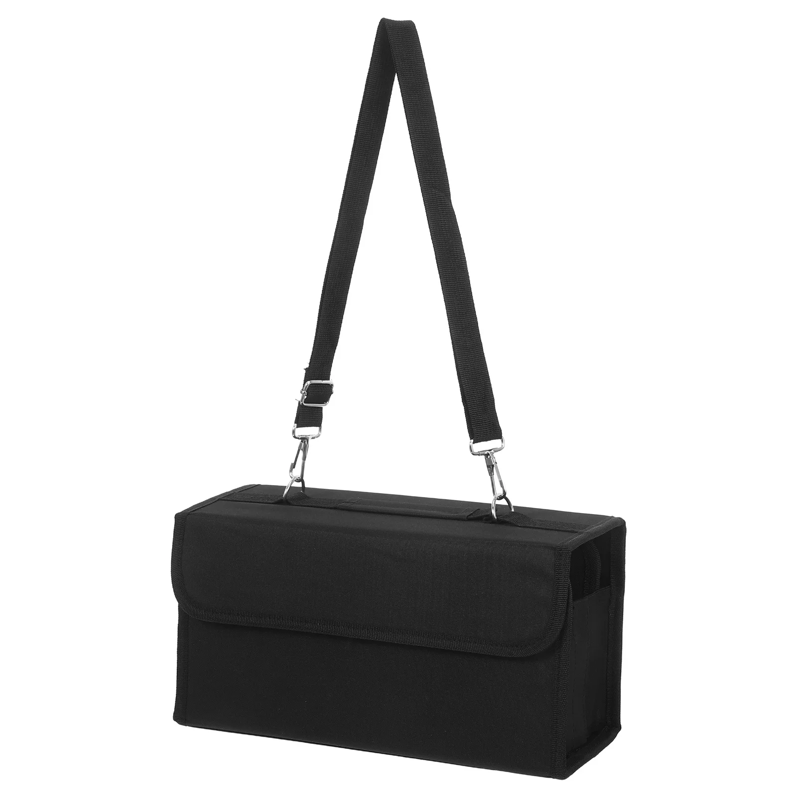 

80 Slots Portable Marker Case Organize Art Makeup Brushes Highlighters Efficient Layout Unfold Display Design with Adjustable