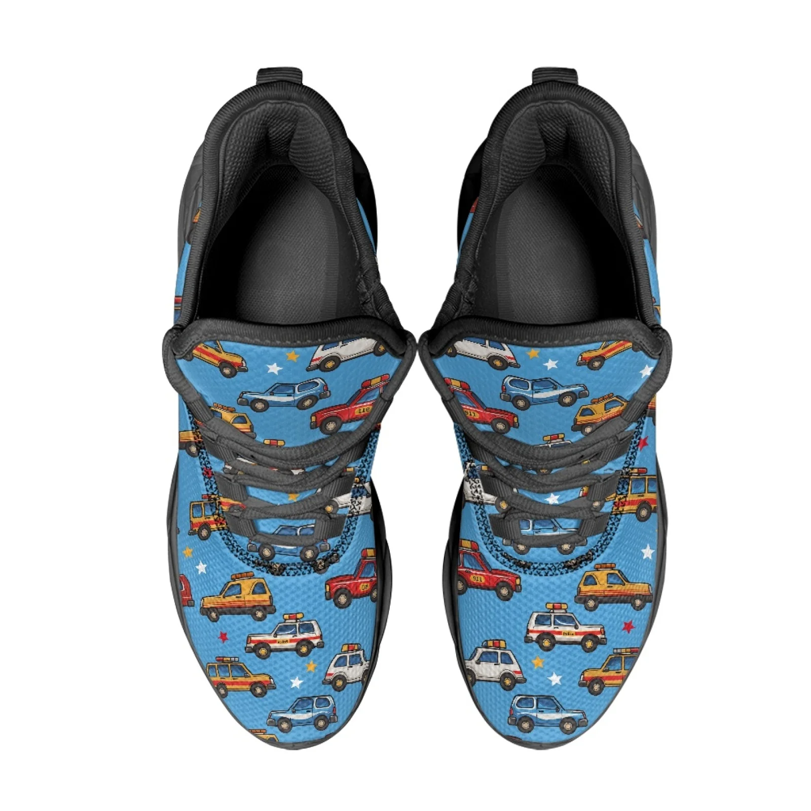 PENSTROLL Car Pattern Comfortable Men's Running Shoes Fashion Sneakers for Mens Lightweight Mens Running Shoes