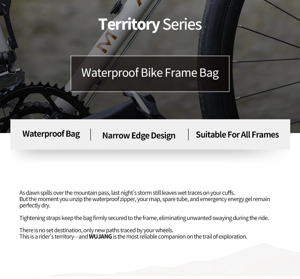 Rhinowalk Fahrradrahmentasche Wasserdicht 1,3L/1,9L Fahrrad-Dreieckstasche für MTB, Rennrad, Gravelbike Zubehör Bikepacking – Detail 2