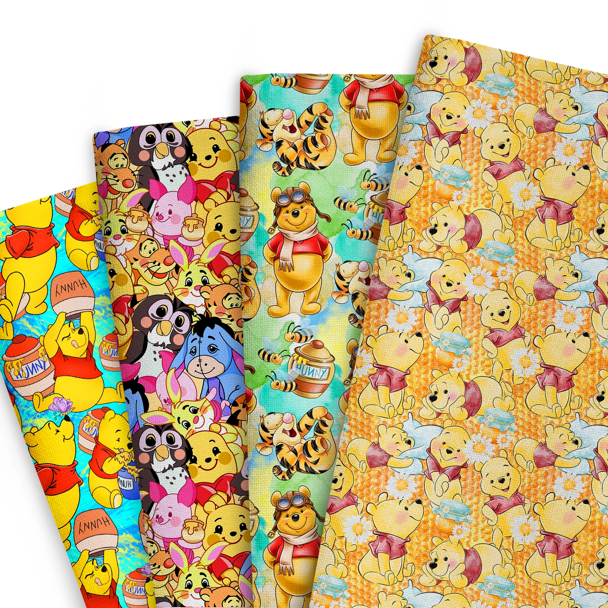 50*145 سنتيمتر ويني ذا بوه خليط نسيج القطن والبوليستر الأنسجة الخياطة اللحف الأقمشة التطريز المواد DIY بها بنفسك اليدوية #1