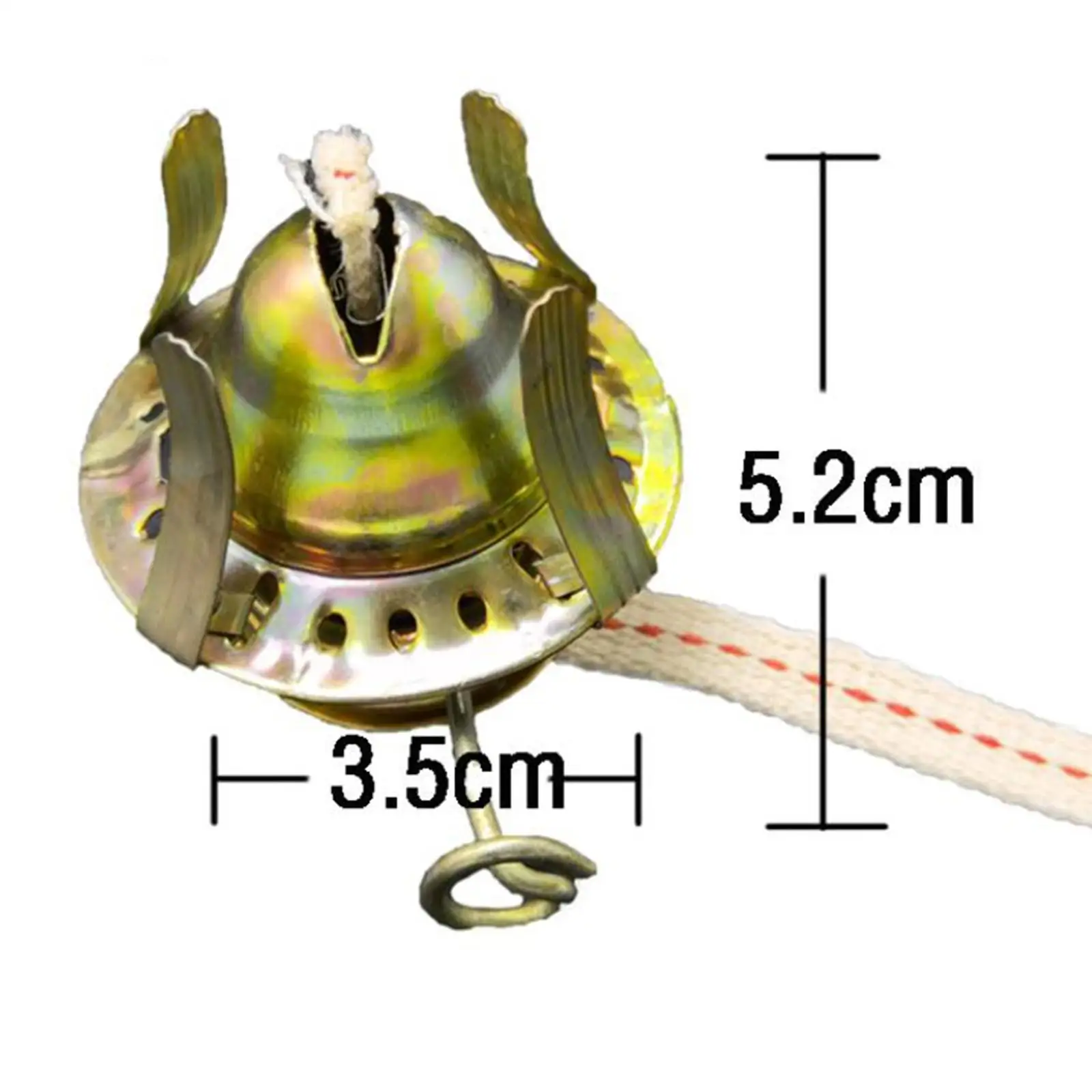 Iron Oil Lamp Burner Mini Wick Adjustable Insert for Vintage Glass Lamp Replacement Indoor Use