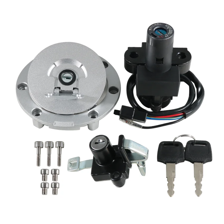 Motorcycle Key Fuel Cap Kit Ignition Switch For Honda CB-1 CB400F 1989-1991 CB1000F 1993-1997 OEM:35010-KAF-762 35010-MZ1-600