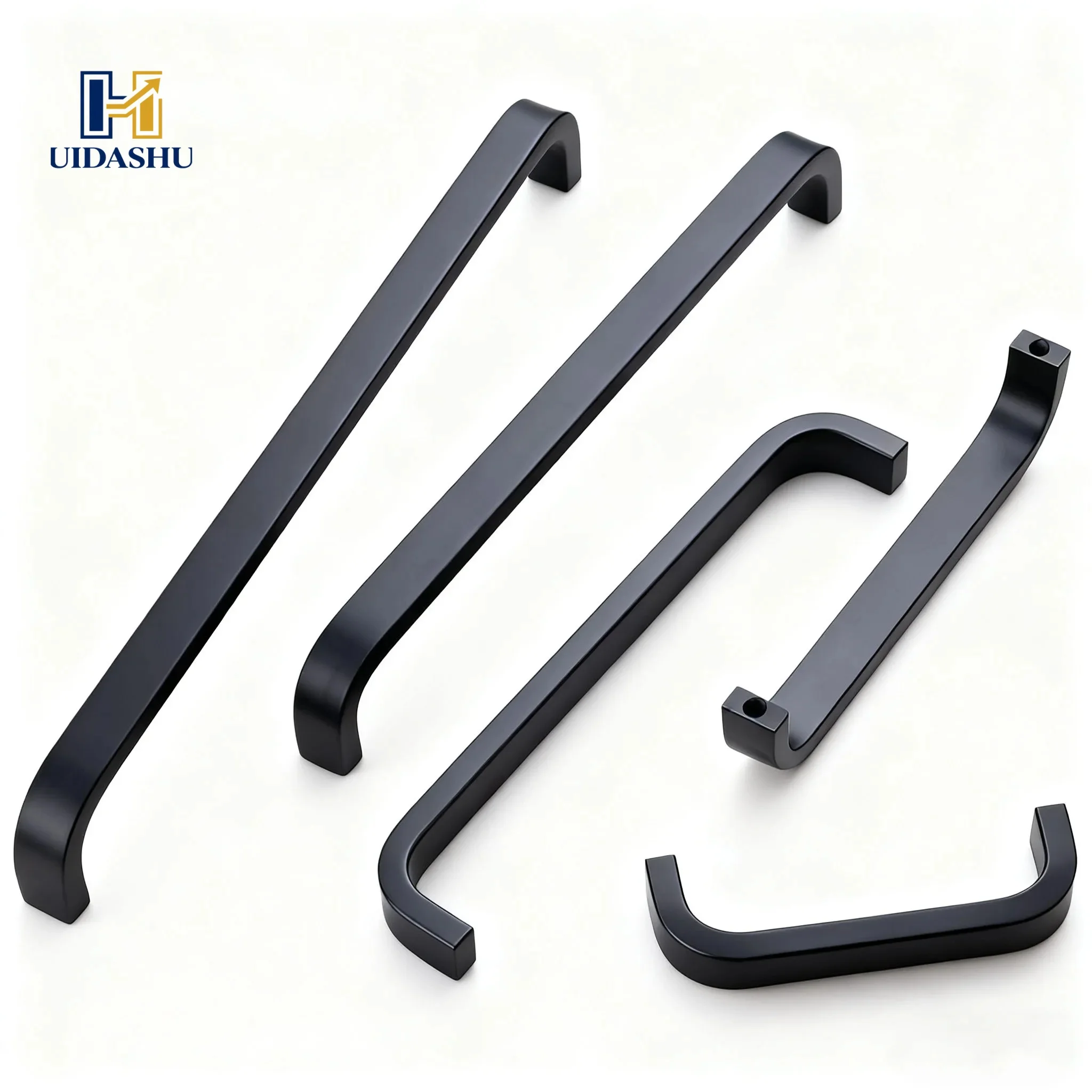 10pcs Arch Style Polished Metal Handles Solid Aluminum Alloy Cabinet Door Drawer Pulls Modern Simple for Furniture Hardware