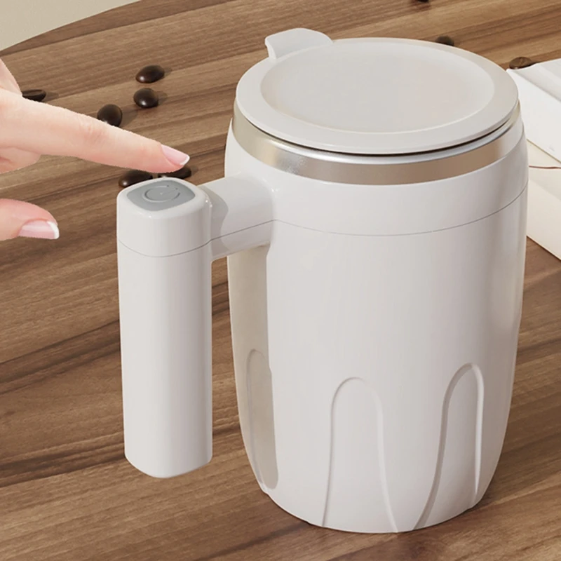 1 Pcs Self Stirring Mug Coffee Cup Automatic Magnetic Stirring Cup Self Mixing Coffee Cup USB Rechargeable 380Ml