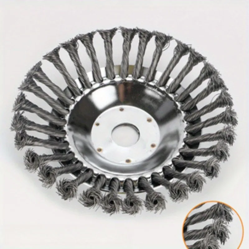 6-inch wire trimmer head, suitable for wire brushes with a 1-inch interface, using twist connection, universal weed cutter