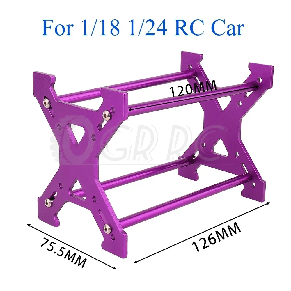 RC Wheel Rim Tire Rack Wheel Hub Tyre Storage Holder Display Shelf  Alloy for 1/10 1/18 1/24 Crawler SCX10 SCX24 TRX4m FMS24