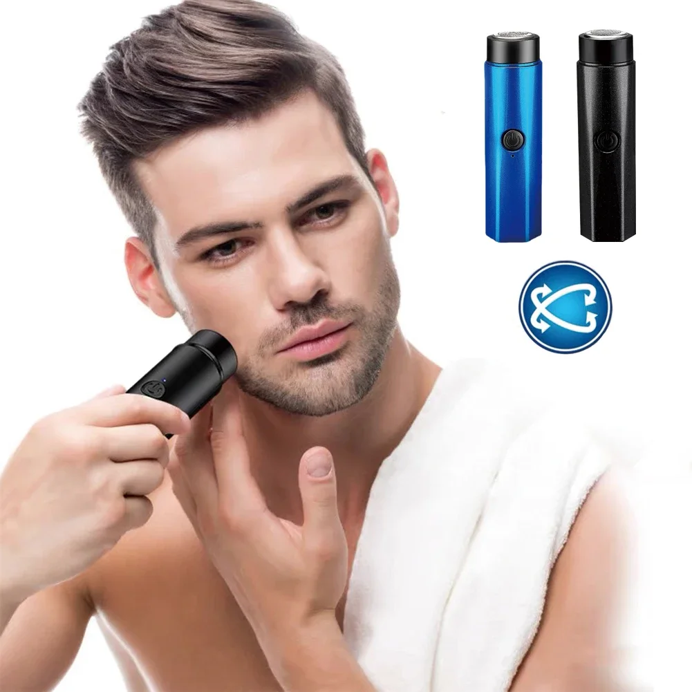 Portable Electric Shaver USB Rechargeable Beard Trimmer Waterproof Durable Beard Shaver Face Care for Men Barber Shaving Machine