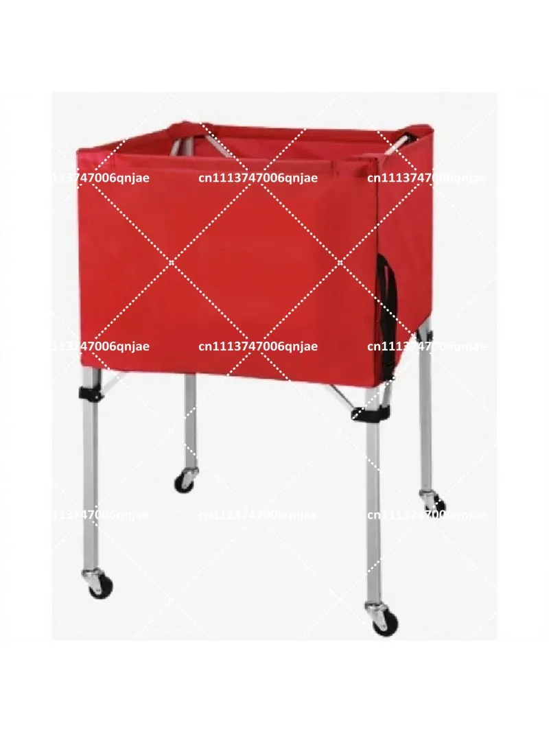 Foldable Ball Storage Trolley Durable Lightweight Cart for Basketball Football Volleyball Sports Equipment