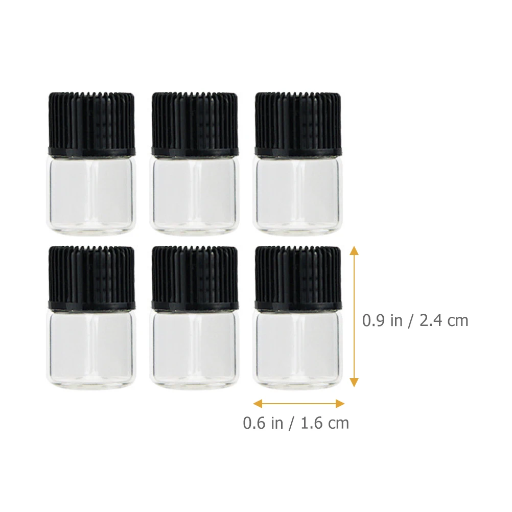 

50Pcs Leakproof Essential Oil Bottle Reusable Travel Bottles Empty Cosmetics Sub-Packing Bottle Portable Transparent Glass