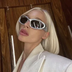 Punk Sunglasses Women Brand Designer Wrap Around Sun Glasses For Men Goggles Shades One Piece Fashion Eyewear For male female