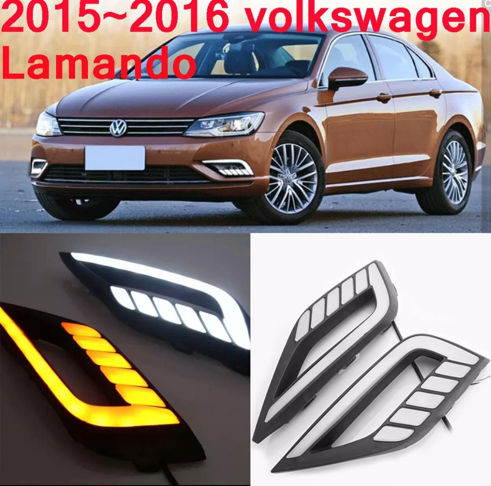 Lamando Daytime light;2015 2016 2017year, car accessories, Lamando fog light;Tiguan,Bora,Santana,Lamando bumper lamp