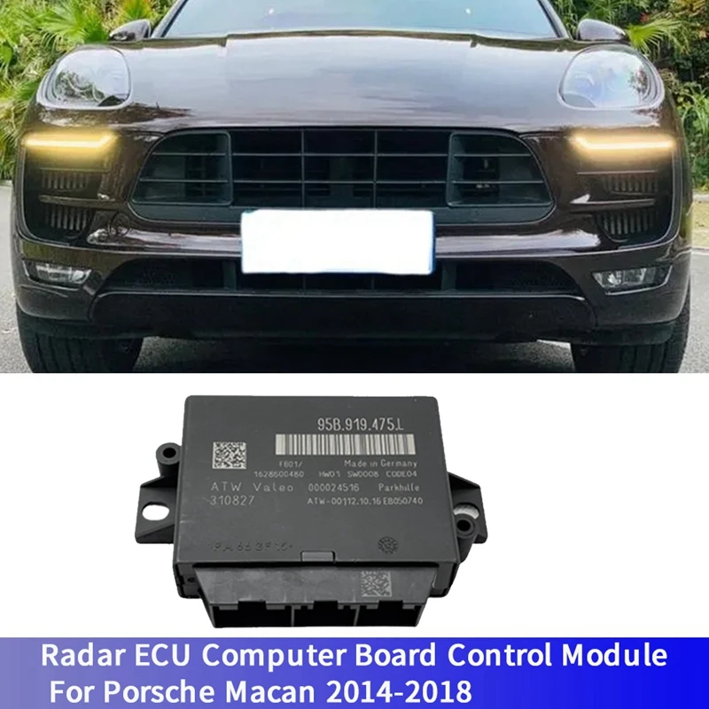 95B.919.475.L Car Radar ECU Computer Board Control Module For Porsche Cayenne 11-18 Macan 14-18 Parts 95B919475L 1721408840