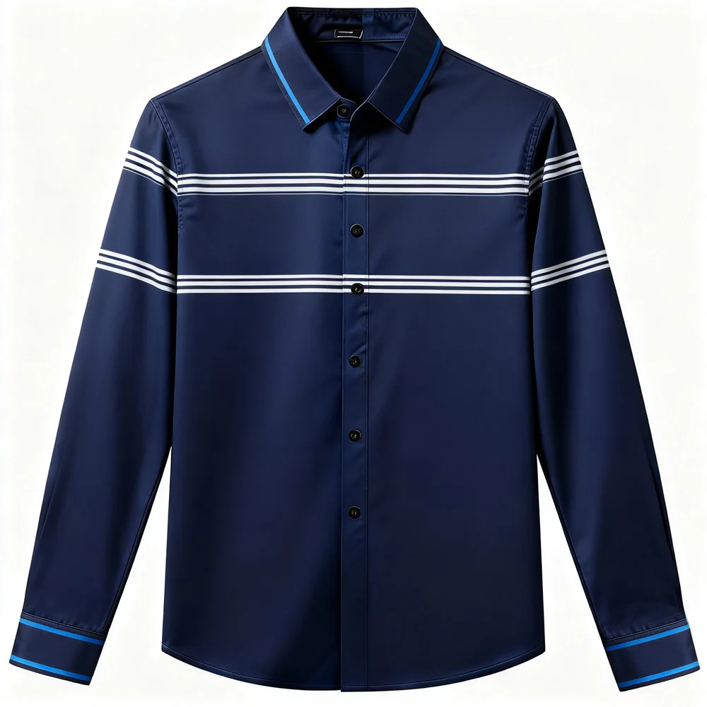 

Men's Hawaiian Shirts Casual Outdoor Long Sleeve Grid Lines Soft Comfortable Material New Mens Christmas Diagonal Dress Shirts