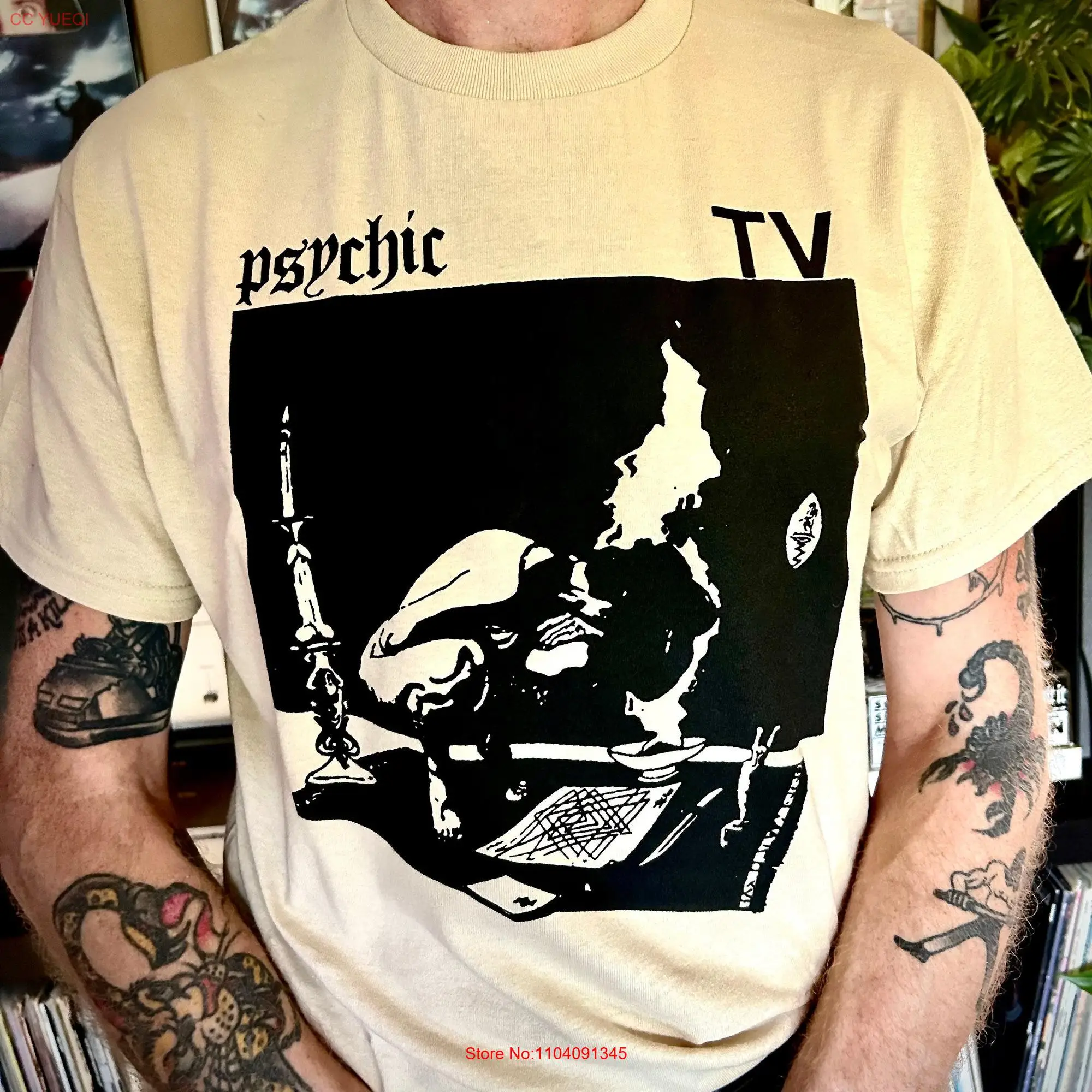 Psychic TV T Shirt long or short sleeves