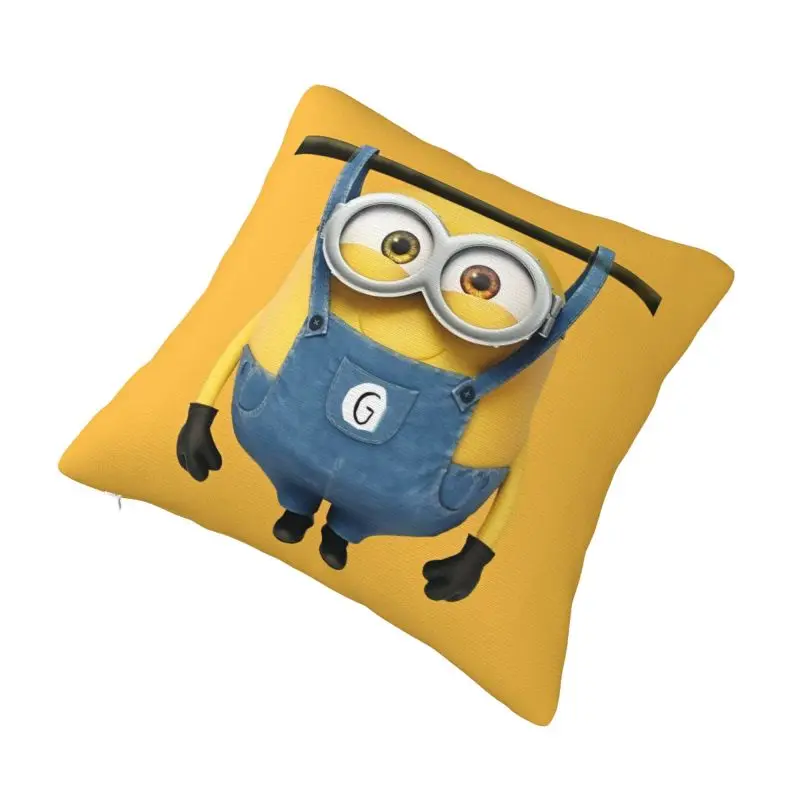 Custom Fashion M-Minions Anime Manga Cushion Cover 40x40cm Polyester Throw Pillow Case for Sofa Square Pillowcase