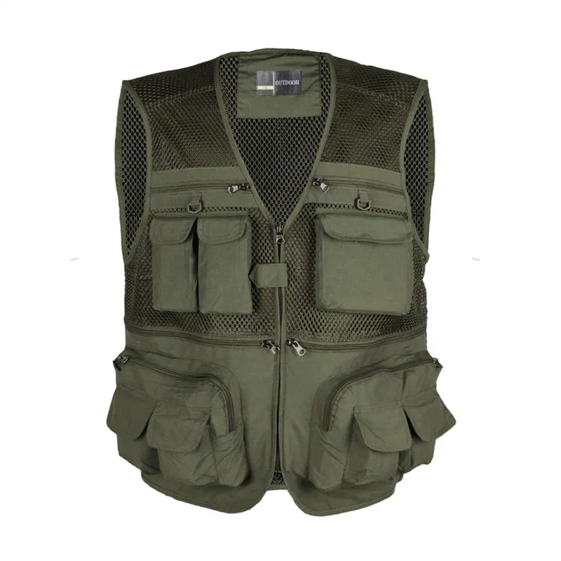 

ROEWE Outdoor Activity Suitable For A Variety Of Environments All Seasons Breathable Mesh Vest Multi-Pockets Fishing Vest