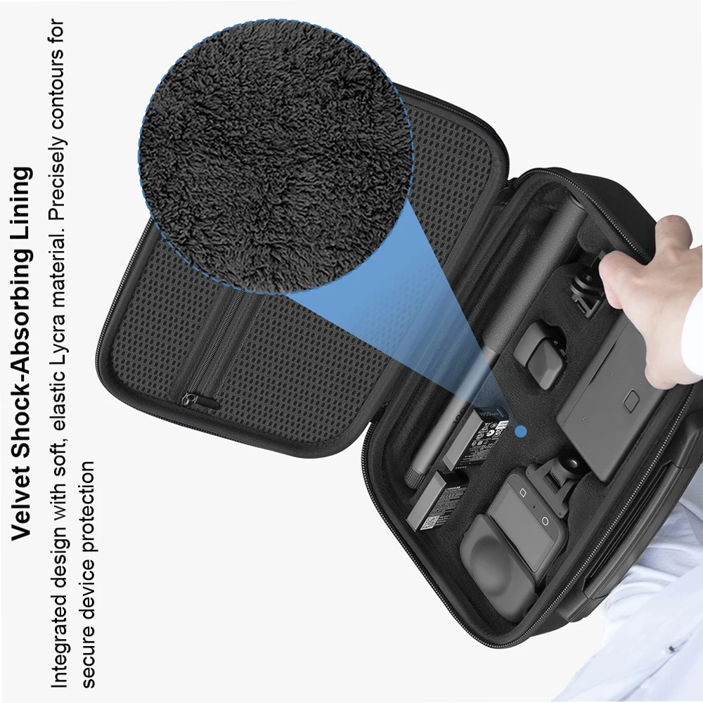 

Carrying Case for DJI Osmo360,Hardshell Storage Bag Waterproof Organizer Bag Travel Case with Shoulder Strap for Osmo360 Camera