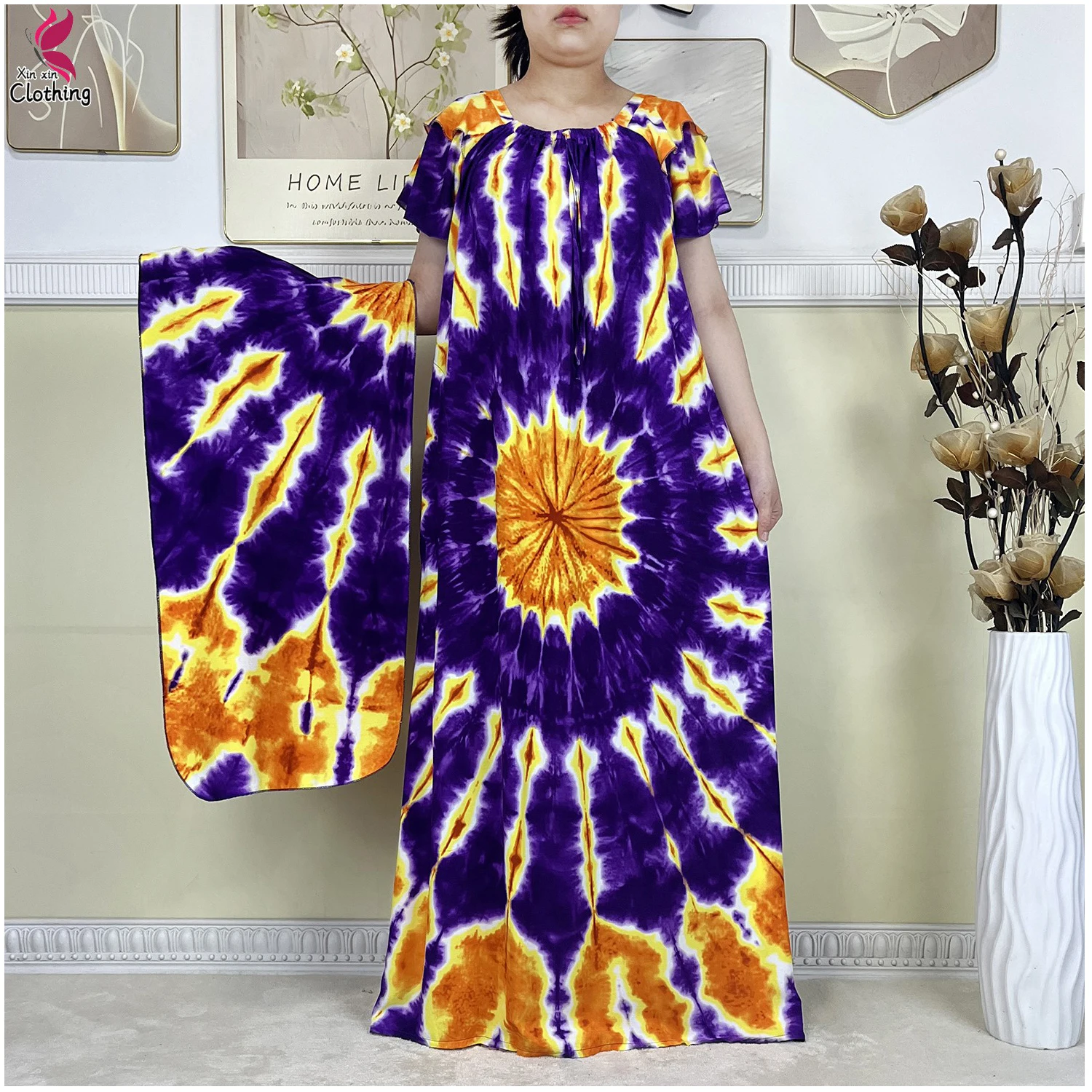 

2025 новейшее африканское летнее платье с короткими рукавами, свободное платье Boubou Maxi Islam, женское повседневное платье, мусульманская традиция, одежда Абая