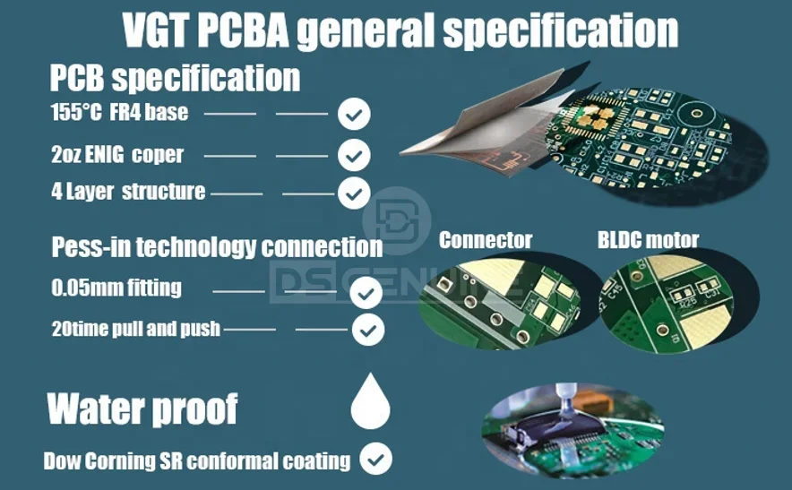 TLF DS GENUINE HE300VG HE351VE VGT Turbocharger Kit Actuator Control Board PCBA 5452689