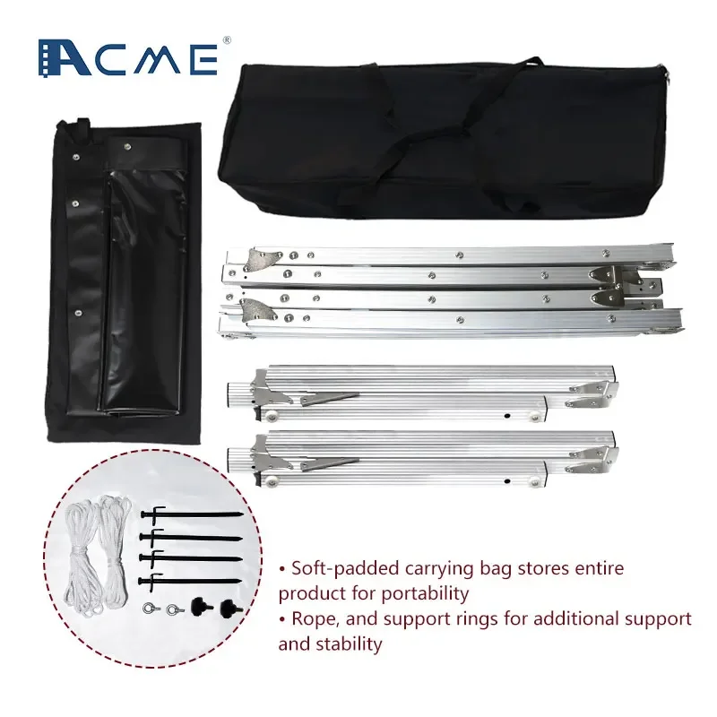 135 inch foldable projector screen with aluminum alloy stand fast folding projection