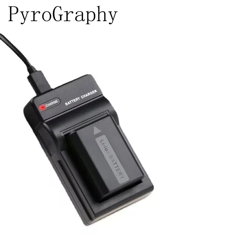 PyroGraphy Sony NP-FW50 Battery DC Charger with micro USB 5V Input LED Indicator Light Charging Cable 8.4VOutput Pocket Portable