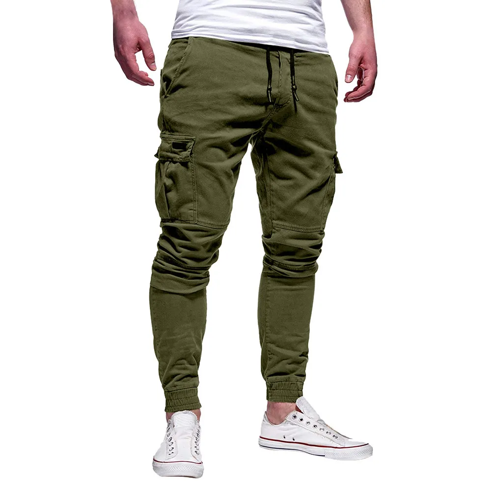 Casual Men Pants Fashion Big Pocket Hip Hop Harem Pants Quality Outwear Sweatpants Soft Mens Joggers Men\'s Trousers Pantalones